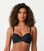 Sutiã Básico Sem Alça em Microfibra com Corte a Laser - 1