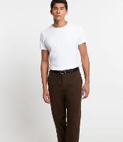 Calça Reta Básica em Sarja com Elastano - 2