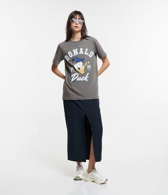 Saia New Midi em Alfaiataria com Fenda Frontal