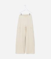 Calça Alfaiataria Texturizada com Bolsos Cargo - Tam 5 a 14 Anos - 1