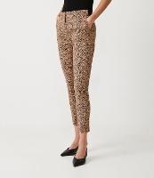 Calça Cigarrete em Algodão Satin com Elástico e Estampa Animal Print Onça - 2