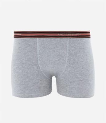 Cueca Boxer em Algodão com Cós Elástico e Lettering Lupo