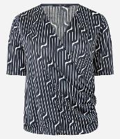 Blusa em Microfibra com Estampa Geométrica - 2