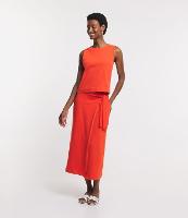 Saia Pareo Midi em Meia Malha com Amarração Lateral - 1