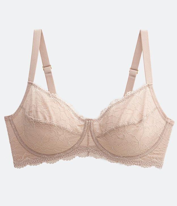 Sutiã em Renda Floral sem Bojo e com Aro Curve & Plus Size - 2