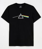 Camiseta Comfort em Algodão com Estampa Pink Floyd - 1