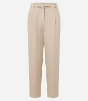 Calça Reta Alfaiatada com Cinto Laço e Frisos - 1