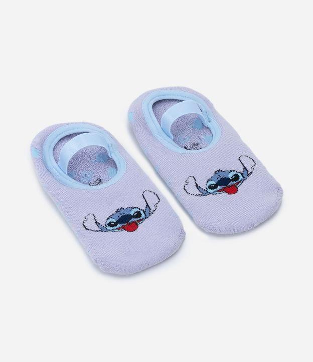 Meia Sapatilha Infantil com Antiderrapante e Estampa do Stitch - Tam 19/22 ao 31/34 - 1