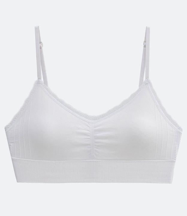 Sutiã Top Alongado em Microfibra Seamless Com Bojo Removível - 1