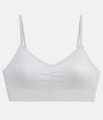 Sutiã Top Alongado em Microfibra Seamless Com Bojo Removível