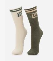 Kit 02 Meias Esportivas de Cano Alto em Algodão com Logo Wilson - 1