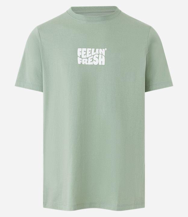 Camiseta Regular em Meia Malha com Lettering Feeling Fresh - 2