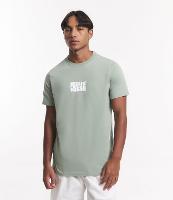 Camiseta Regular em Meia Malha com Lettering Feeling Fresh - 1