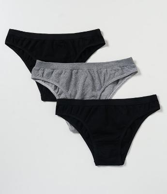 Kit 03 Calcinhas Biquíni Básicas em Poliamida Seamless Trifil