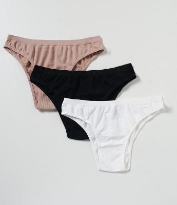 Kit 03 Calcinhas Biquíni Básicas em Poliamida Seamless Trifil