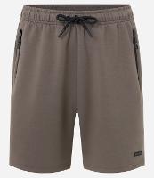 Bermuda Esportiva em Moletom Tecnológico com Cós Elástico e Zíper no Bolso - 1