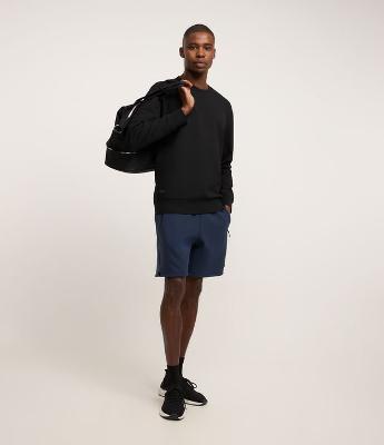 Bermuda Esportiva em Moletom Tecnológico com Cós Elástico e Zíper no Bolso