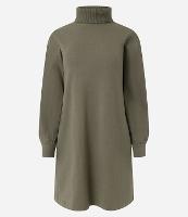 Vestido em Suedine com Gola Alta e Punho Ajustado - 1