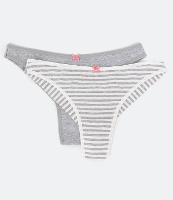 Kit 02 Calcinhas Biquíni Fio Duplo em Algodão - 1