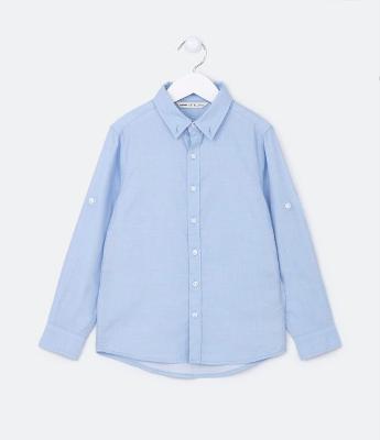 Camisa Infantil em Tricoline - Tam 5 a 14 anos