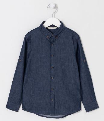 Camisa Infantil em Tricoline - Tam 5 a 14 anos