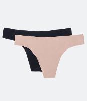 Kit 02 Calcinhas Biquíni Fio em Microfibra com Corte a Laser - 1