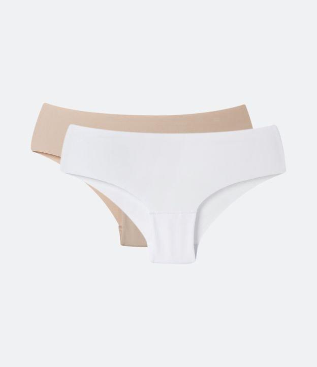 Kit 02 Calcinhas Boyshort em Microfibra com Corte a Fio - 2