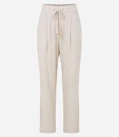 Calça Fluída em Viscolinho com Cós Elástico e Amarração - 2