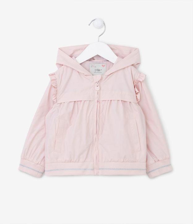 Jaqueta Quebra Vento Infantil com Babado - Tam 1 a 5 anos - 1