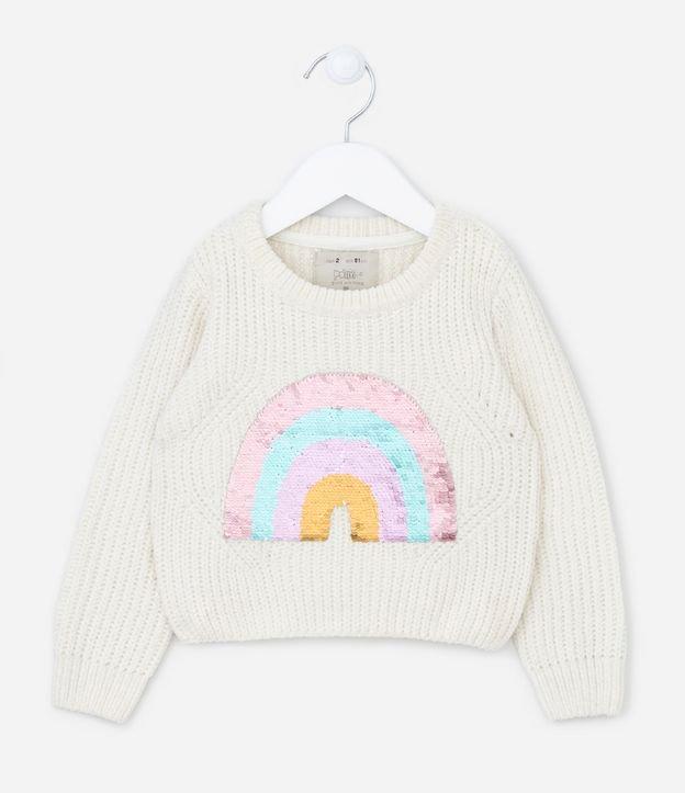 Blusão Infantil com Bordado Arco Íris - Tam 1 A 5 Anos - 1