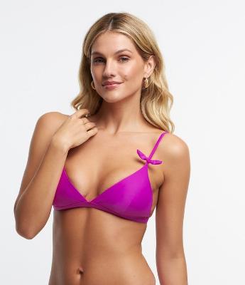 Biquíni Top Triângulo Fixo com Lacinho nas Alças
