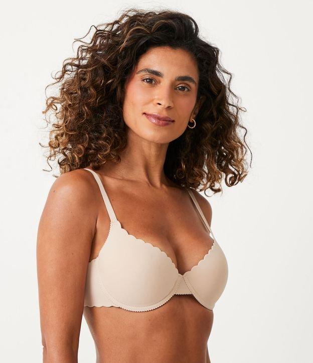 Sutiã Push-Up em Microfibra com Alça Regulável e Borda Nuvem - 1