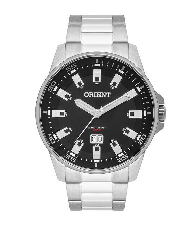 Relógio Orient Analógico com Pulseira em Aço Prata e Caixa em Aço  - 1