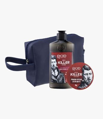 Kit Nécessaire + Shampoo + Pomada Killer Barber Shop Qod