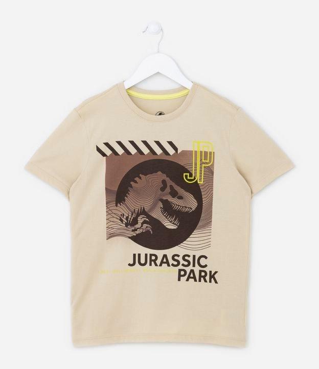 Camiseta Infantil com Estampa do Jurassic Park - Tam 5 a 14 anos - 1