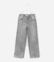 Calça Reta Infantil em Jeans com Foil na Barra - Tam 5 a 14 Anos - 1