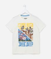 Camiseta Infantil com Estampa do Minecraft - Tam 5 a 14 anos - 1