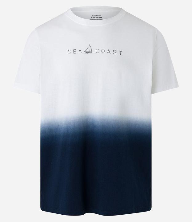 Camiseta Regular em Algodão com Estampa Tie Dye e Lettering - 2