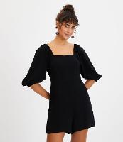 Macaquinho em Linho Texturizado com Zíper nas Costas - 1