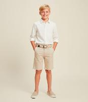 Camisa Infantil em Tricoline com Botões - Tam 5 a 14 anos - 2