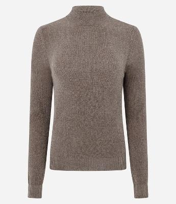 Blusa em Chenille com Gola Altinha