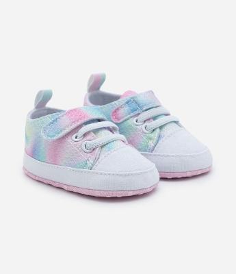 Tênis Infantil com Estampa Tie Dye - Tam  0 a 18 Meses
