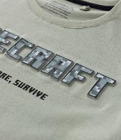 Camiseta Infantil com Estampa em Auto Relevo Minecraft - 5 a 14 anos - 2