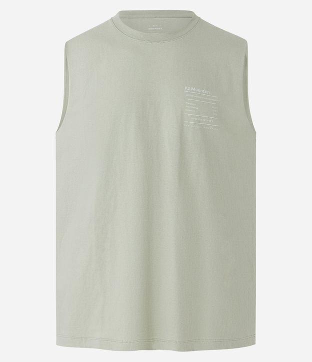 Regata Machão em Meia Malha com Estampa de Mapa nas Costas - 2