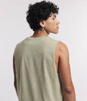 Regata Machão em Meia Malha com Estampa de Mapa nas Costas - 1