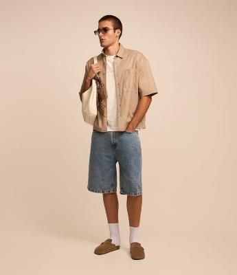 Bermuda Jorts Baggy Vintage em Jeans