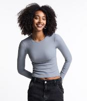 Blusa Manga Longa em Ribana de Poliamida - 2