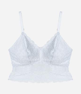 Sutiã Top Alongado em Renda Curve & Plus Size