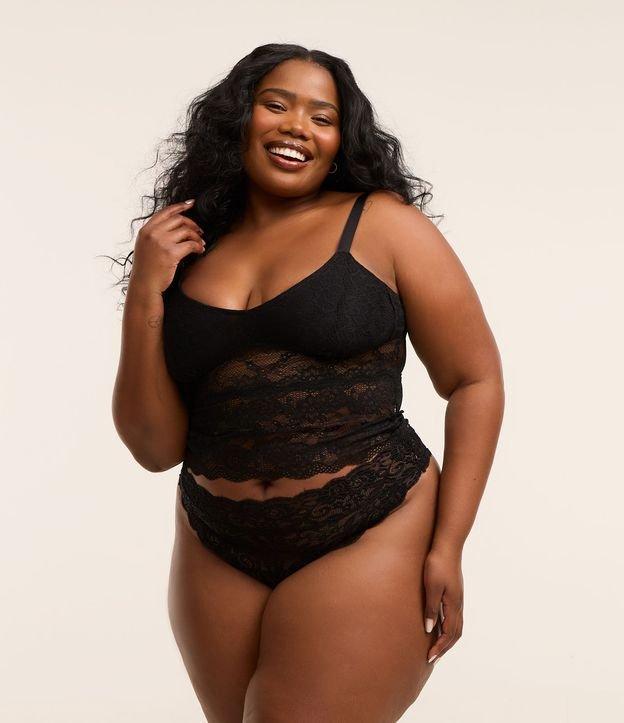 Calcinha Biquíni Fio Duplo em Renda Curve & Plus Size - 3