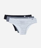 Kit 03 Calcinhas Biquíni em Microfibra DelRio - 1